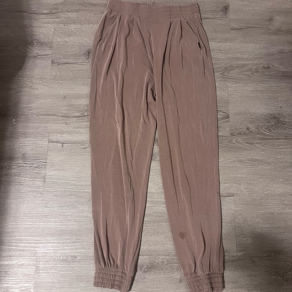 Express Brown Jogger Sweatpants with Elastic Waistband